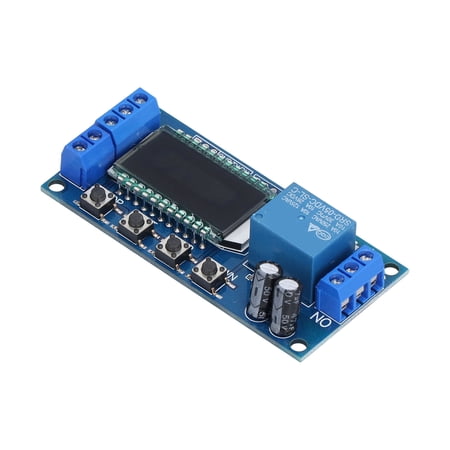 BIMZUC LCD Display Relay Module Delay Power Failure Cyclic Timing Circuit Switch Board Electronic Components Delay Relay Module for Industrial Parts Automation Control XYLJ02 3.1 inches / 8 cm