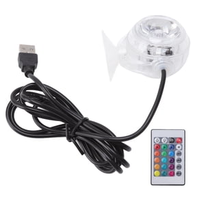 BIMZUC LED Aquarium Light Color Change Round Waterproof Submersible Fish Tank Lamp 1W