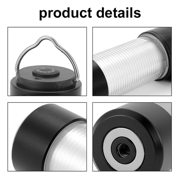 BIMZUC LED Camping Light Multifunctional Tent Lamp Emergency Flashlight Rechargeable Work Light with Magnetic Base Tripod Stand