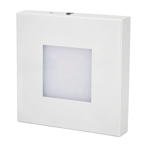 BIMZUC LED Display Base Sequential Lighting Square Light Display Stand USB Charging for Glass Figurines Art Jewelry, Silver