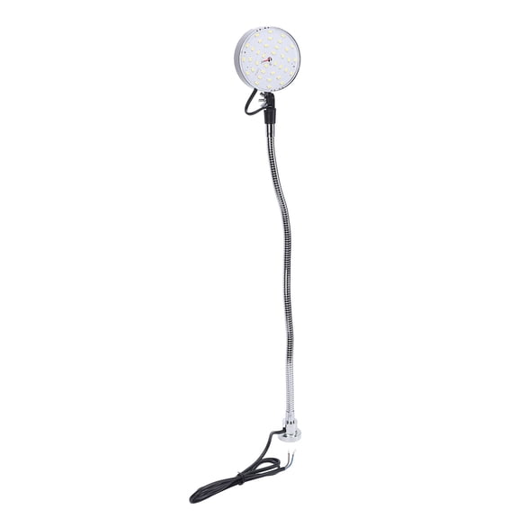 BIMZUC LED Machine Light, 19.7 inches / 50 cm Flexible Gooseneck Magnetic Base Work Lamp for Lathe, Workbench, Sewing, DC 12V-85V, 15W