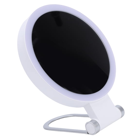BIMZUC LED Magnifying Travel Mirror Double Sided Handheld Makeup Mirror 1X 10X Magnification 3 Color Light Modes 10.6 Inches 1000mAh Battery
