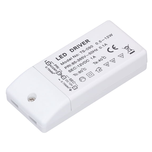 BIMZUC LED Power Supply Driver IP67 Waterproof 12W Transformer 12V Output 85-265V Input
