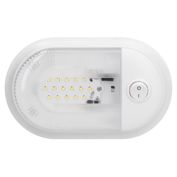 BIMZUC LED RV Ceiling Dome Light 360lm Replacement Lighting with On Off Switch for RVs Trailers Campers 10-24V DC Warm White 19 inches / 48.26 cm 24 SMD LEDs Surface Mount Interior Fixture