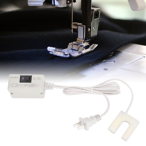 BIMZUC LED Sewing Machine Light U-Shaped Energy Saving Working Table Light 110-240V US Plug Metal and Plastic Construction