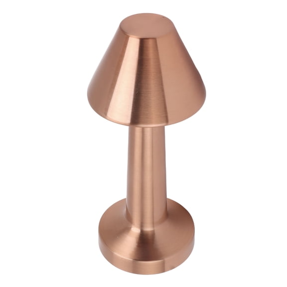 BIMZUC LED Table Lamp 3W 3 Colors Stepless Dimming Touch Control Cordless Bedside Light, USB Rechargeable, Rose Gold, 9.1 inches / 23 cm