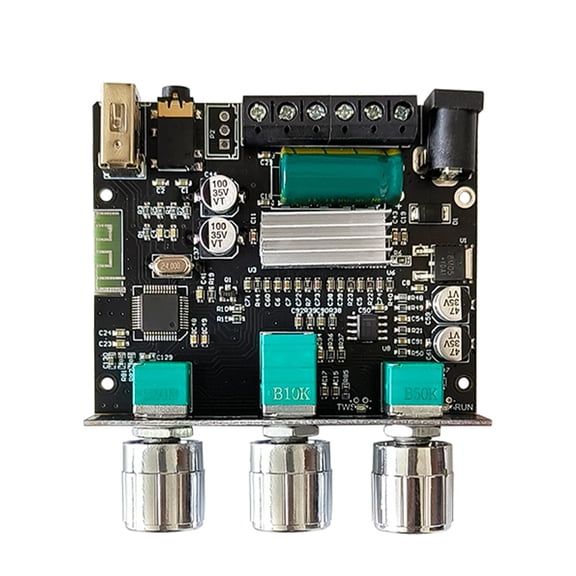 BIMZUC LT23 2.1 Channel Bluetooth Audio Amplifier Board Module Stereo Power Amp for DIY Home Theater Speakers (4.33 inches / 11 cm) Volume Adjustable