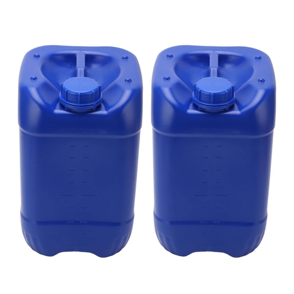 BIMZUC Lab Supplies 10 Liter HDPE Lab Carboys Chemical Waste Liquid Bucket Stacking Barrel, 2 Pack [cite: 11]