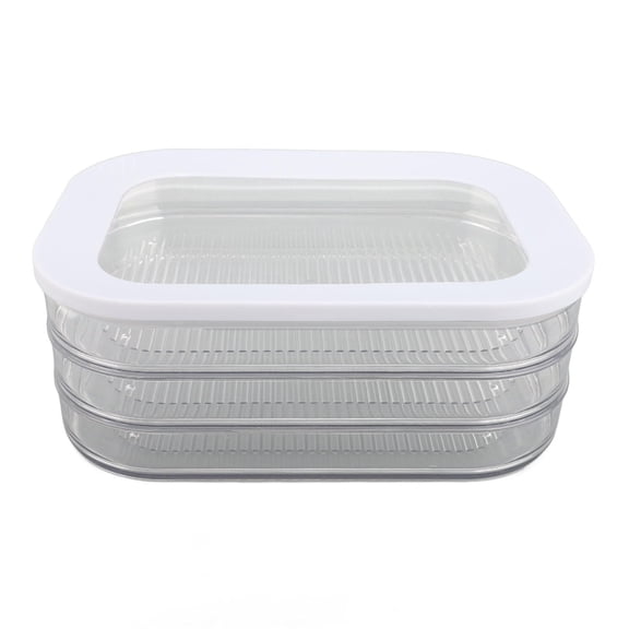 BIMZUC Large Capacity Airtight Deli Meat Container  Clear PET, Stackable, 7.09x9.45x3.94 in, Ideal for Refrigerator Storage