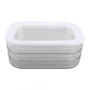 BIMZUC Large Capacity Airtight Deli Meat Container   Clear PET, Stackable, 7.09x9.45x3.94 in, Ideal for Refrigerator Storage