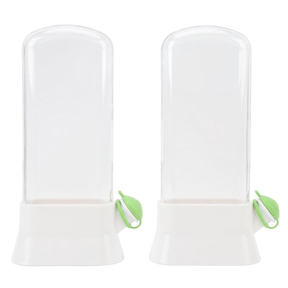 BIMZUC Large Capacity Herb Saver 2Pack Transparent Vegetable Keeper with Lidded Design for Cilantro, Mint, Parsley & More