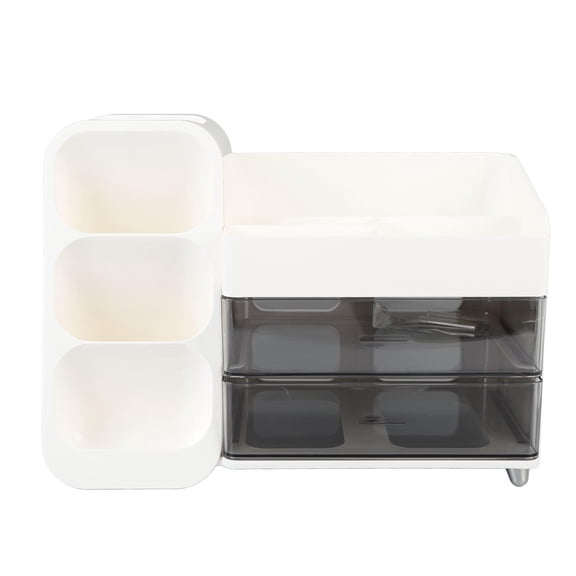 BIMZUC Large Capacity MultiLayer Makeup & Skincare Organizer Stylish ABS/PET Cosmetic Display Case with Clear Compartments
