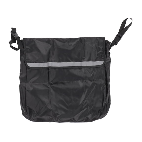 BIMZUC Large Capacity Wheelchair Storage Bag Oxford Cloth, Reflective Strip, MultiPocket, Portable Hanging Pouch for Wheelchairs, Scooters & Recliners