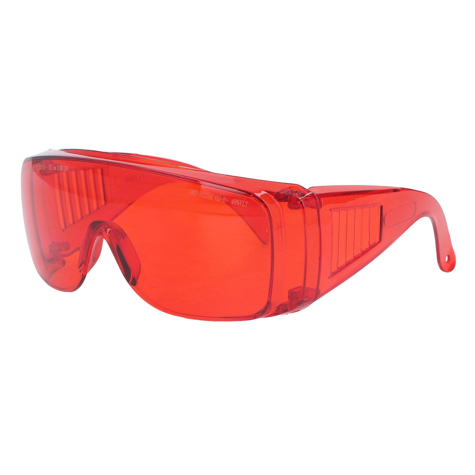 BIMZUC Laser Glasses Red 180 To 532nm Strong Light Protection Industrial Work Glasses for Technician Safety Protective Eyewear Goggles Anti-Fog PC Lens 1 Count