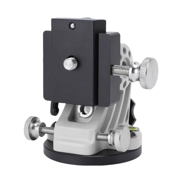 BIMZUC Latitude Adjustment Base for Equatorial Astronomy Telescopes, 0-90 Degree Angle 3/8 Inch Thread Mount, Black/White Model, 5.51 inches / 14 cm Wide Base