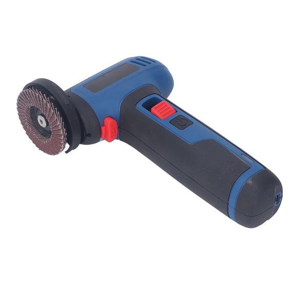 BIMZUC Lithium Angle Grinder 6000RPM Mini Electric Cut-off Tool for Metal Rust Removal, Built-in 2000mAh Battery Power Grinder, 2 Inches / 5.08 cm Diameter, Black