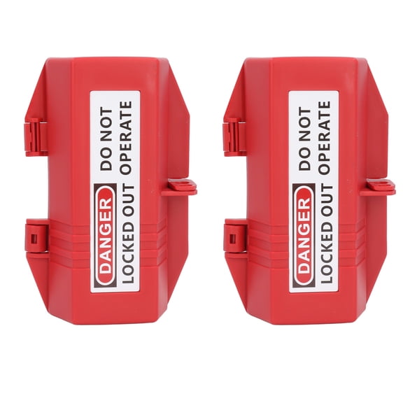 BIMZUC Lockout LOTO-001 Plug Valves Power Cord Electrical Plug Lockout Device for Industrial Safety Chemical Electricity Protection, 2 Count (9.45 inches / 24 cm length)