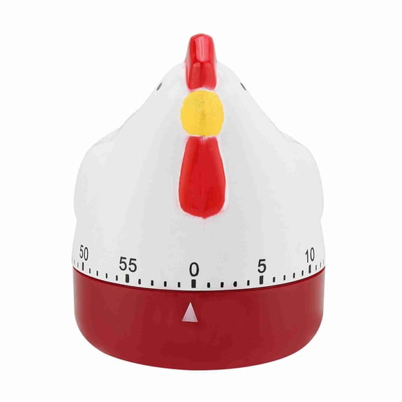 BIMZUC Lovely Chicken Mechanical Kitchen Cooking Timer, 60-Minute Wind Up Alarm Clock, Adorable Animal Figure for Home Decor & Precise Culinary Timing Reminder, 2.5 inches / 6.4 cm