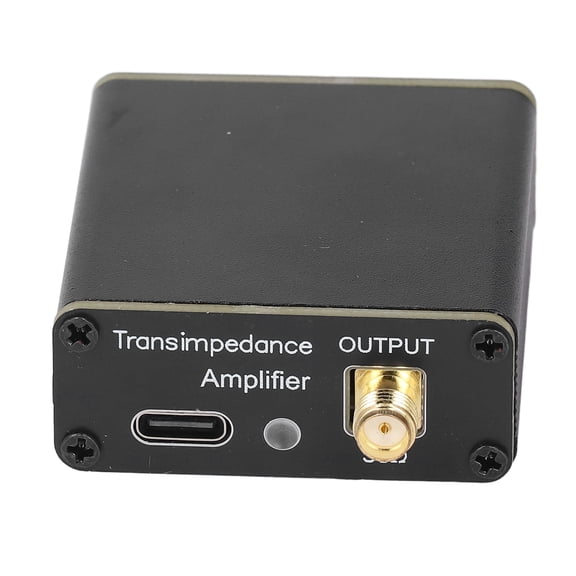 BIMZUC Low Noise Signal Amplifier RF Full Band Amplifier Low Impedance Converter with Donut WB Antennae 10KHz-180MHz Loop Antenna for Radios Aluminum Alloy Type C Charging