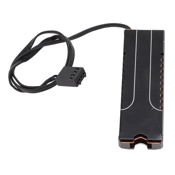 BIMZUC M.2 2280 SSD Heatsink with PWM Cooling Fan, Premium Aluminum Alloy and Copper Solid State Drive Cooler for Gaming PC Desktop Motherboards (5.12 inches / 13 cm)