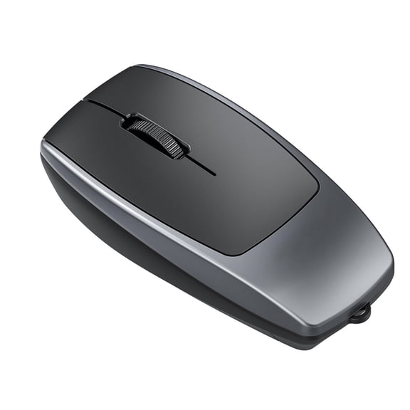 BIMZUC M109 BT Wireless Mouse Metal Gray Versatile TF Card Reader 2TB Expandable Anti-Lost Rope (3.07 inches / 7.8 cm)
