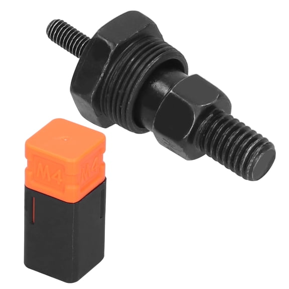 BIMZUC M4 Rivet Nut Gun Head Manual Riveter Tip Alloy Steel Threaded Mandrel, 4.33 inches / 11 cm Length, Black
