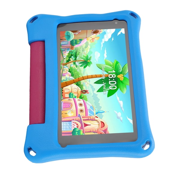 BIMZUC M7 7 Inch Kids Tablet PC for Android 11 with 32GB ROM 2GB RAM Dual Camera WiFi Bluetooth Parental Control Silicone Case Ideal for Boys Girls Blue