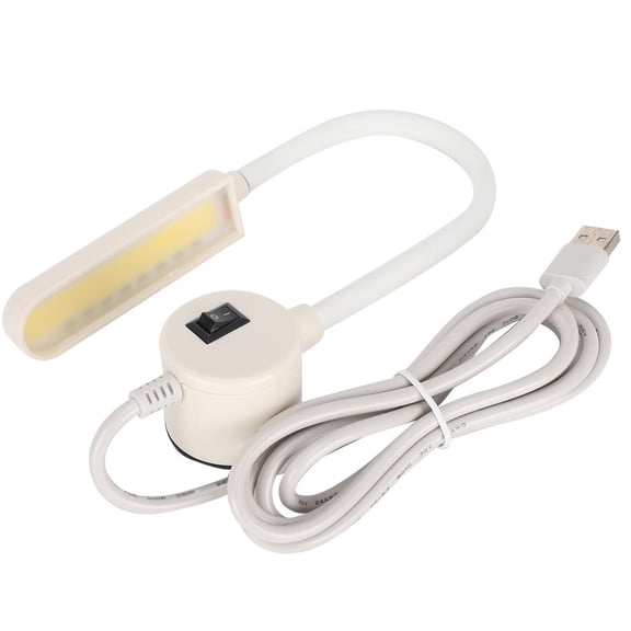 BIMZUC Magnetic Sewing Machine LED Light, 6W 110V-220V Wide Voltage USB Lamp for Eye Protection, Energy-Saving Illumination Spare Part Accessory for Industrial and Home Use (7.09 in / 18 cm Length)