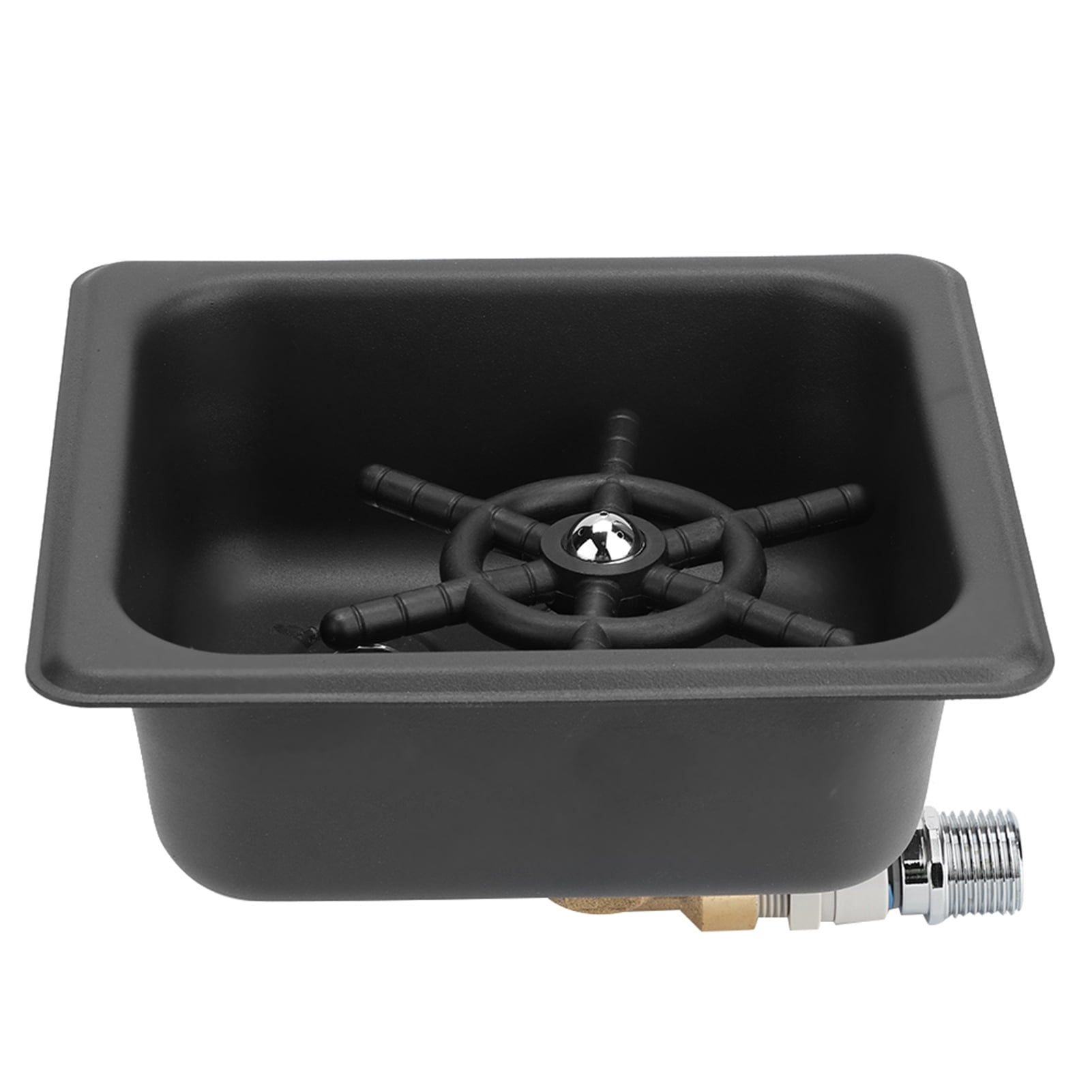 BIMZUC Matte Black 304 Stainless Steel Automatic Cup Rinser and Washer for Home Kitchen, Bar, and Coffee Shop