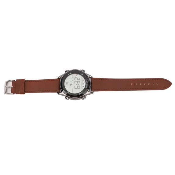 BIMZUC Men Digital Watch Dual Time Stopwatch Calendar Alarm Clock Waterproof Sports Watch with EL Luminous Coffee 1.89 inches / 4.8 cm