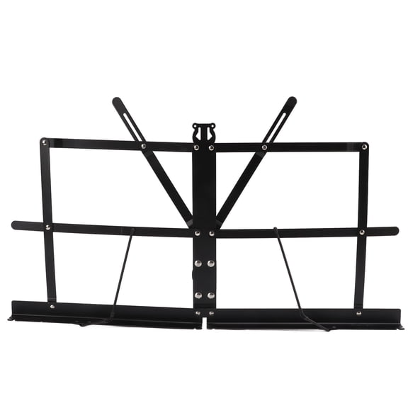 BIMZUC Metal Folding Desktop Table Top Lightweight Foldable Music Sheet Stand Holder, Black