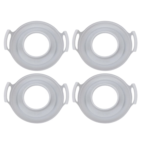 BIMZUC Microwave SpillProof Cool Plate with Dual Handles Safe, EasytoCarry Tray for Bowls & Plates