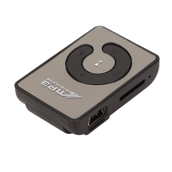 BIMZUC Mini Back Clip MP3 Player Portable Lightweight Music Player with Memory Card Slot for Daily School Black, 5.11 x 3.93 x 1.57 inches / 13.0 x 10.0 x 4.0 cm