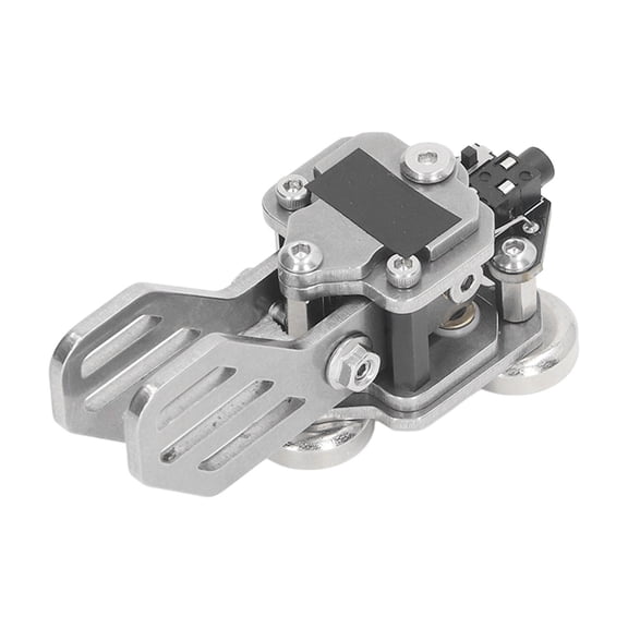 BIMZUC Mini CW Key Double Paddle Telegraph Key Stainless Steel Automatic Morse Code Transmitter Keyer Set for Ham Radio Enthusiasts Includes Connection Cable & Box (3.94 inches / 10 cm)