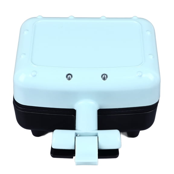 BIMZUC Mini Electric Sandwich Maker, 300W Double Sided Toaster with Non-Stick Plates and Indicator Light, Light Green Breakfast Machine (6.3 inches / 16 cm)