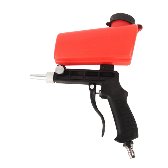 BIMZUC Mini Handheld Portable Pneumatic Aluminum Lightweight Sand Blaster Blasting Tool for DIY Projects 10.04 inches / 25.5 cm Length Handy Hardware Accessory