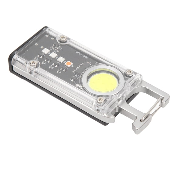 BIMZUC Mini LED Flashlight Multifunctional Strong Light Portable Rechargeable Magnetic Suction Work Lamp Silver (3.94 inches / 10 cm)
