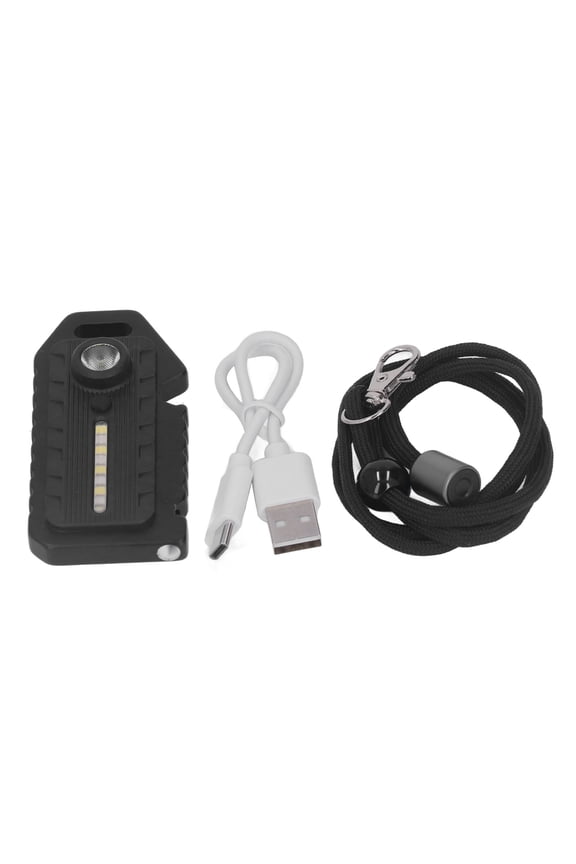 Mini LED Pocket Flashlight Multifunction Keychain Emergency Light Waterproof with Multiple Lighting Modes, Black