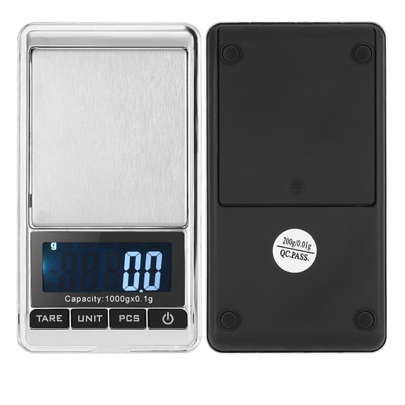 BIMZUC Mini Portable Pocket Electronic Digital Jewelry Precision Scale with Digital Display 1000x0.1g / 35.27x0.0035 oz for Precise Gem Weighing and Multifunctional Daily Use[cite: 1].