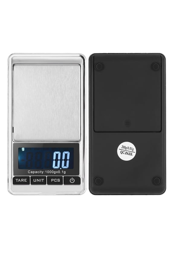 Mini Portable Pocket Electronic Digital Jewelry Precision Scale with Digital Display 1000x0.1g / 35.27x0.0035 oz for Precise Gem Weighing and Multifunctional Daily Use[cite: 1].