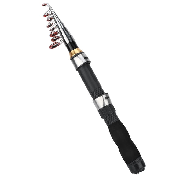 BIMZUC Mini Telescopic Fishing Rod 1.9M Portable Small Sea Pole Ice Fishing Gear (74.8 inches / 190 cm)