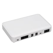 BIMZUC Mini UPS Battery Backup Uninterruptible Power Supply 8000mAh Capacity 5V 9V 12V POE 15V 24V Output For Router Modem Security Camera US Plug 7.09 Inches / 18 cm Black
