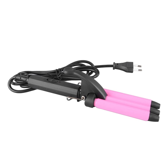 BIMZUC Mini Waver Curling Iron, 3 Barrel Hair Crimper Wand for All Hair Types, Ceramic Tourmaline, 110-240V, 11.8 inches / 30 cm