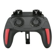 BIMZUC Mobile Phone Game Controller with Dual Cooling Fans, Heat Dissipation Gamepad Power Handle for 4.7-6.5 inches, Black