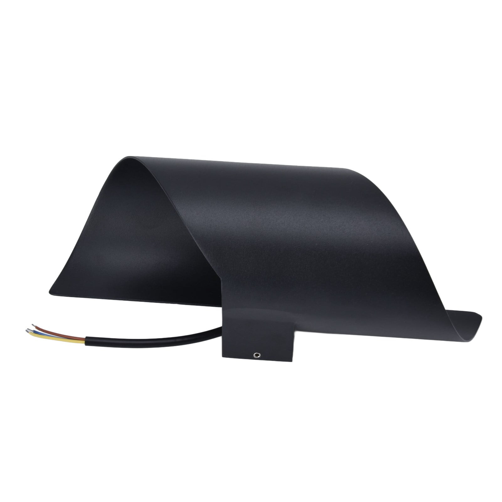 BIMZUC Modern 12W LED Spiral Wall Light S-Shaped Sconce for Indoor Hallway Living Room Black Finish 11 inches / 28 cm Warm White