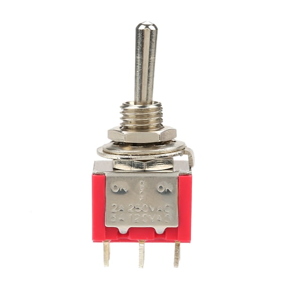 BIMZUC On OFF On Momentary Toggle Switch DPDT 6 Pin 6mm 2A 250VAC 5A 125VAC Heavy Duty Mini Toggle Switch for Automobile Home Appliance and Industrial Control 10Pcs Pack (0.24 inches / 6mm)