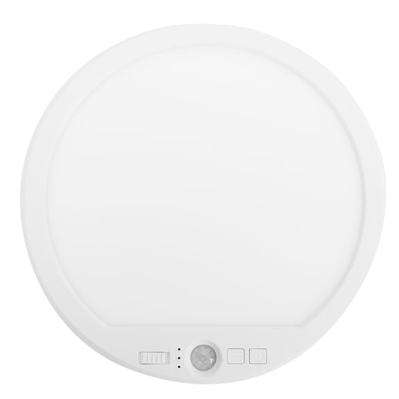 BIMZUC Motion Sensor Ceiling Light, 5000mAh Rechargeable Wireless LED Night Light with Remote, Dimmable 3 Color Temps 3000K-6500K, Magnetic 300LM Flush Mount for Closet Kitchen Hallway (8.6in/22cm)