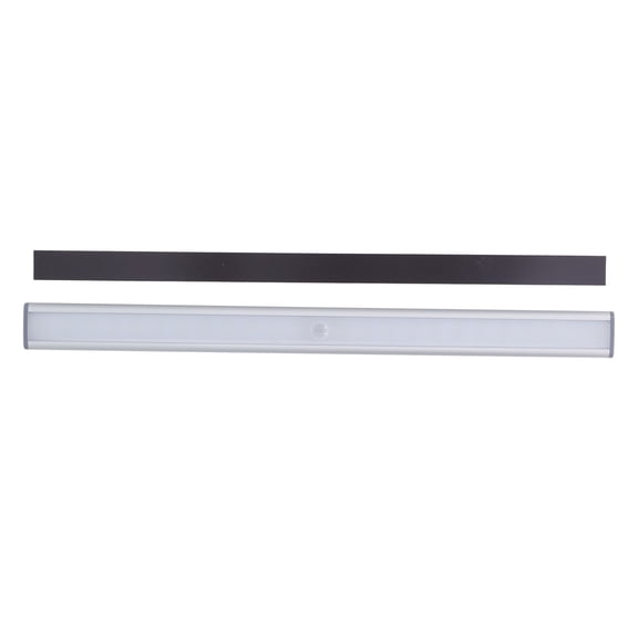 BIMZUC Motion Sensor LED Light 24 LED Under Cabinet Lighting Human Body Induction Magnetic Light Strip Built in Battery USB Charging Warm Light 16.93 inches / 43 cm