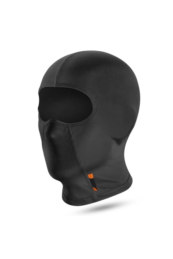 Motorcycle Face Mask for Men Women Summer Ice Silk Headgear for Cycling Riding High Elastic Breathable UPF 50+ Cool Feeling Basic Style Black One Size