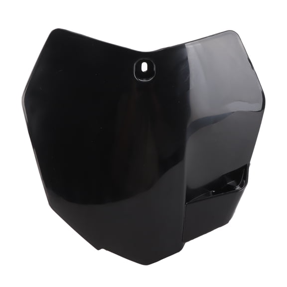 BIMZUC Motorcycle Front Name Number Plate Replacement for Dirt Bike Motocross Black Motorbike Replacement Parts Durable Plastic Cover 11.02 in / 28.0 cm